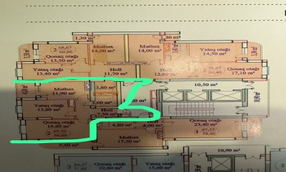 Satılır — 2 otaqlı  yeni tikili  70 m²  Bakı Möhsün Sənani kücəsi